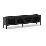 Marckeric Črna TV omarica 180x50 cm Tayra – | Shoptok.si