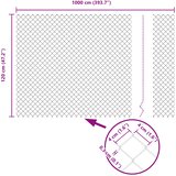  Ograda od lančane veze 10 x 1,2 m Čelik Siva | shoptok.hr
