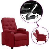vidaXL Fotelja na podizanje od tkanine crvena boja vina | shoptok.hr