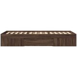 vidaXL Okvir za krevet smeđi hrast 90 x 200 cm od konstruiranog drva | shoptok.hr