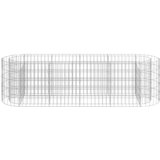  Gabionska povišena gredica od pocinčanog željeza 190x50x50 cm | shoptok.hr