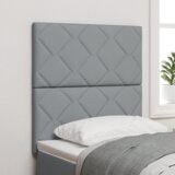 vidaXL LED Uzglavlje Dizajn Dijamantskih Blokova Svjetlosivo 80 cm Tkanina, Uzglavlje Dizajn Dijamantskih Blokova Svjetlosivo 160 cm Tkanina | shoptok.hr