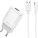 Jellico adapter EU01 12W 2,4A USB A s kablom Tyoe C - (EU Blister) bel | Shoptok.si