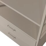 WOOOD Bež odprta kovinska garderobna omara 70x185x54 cm Ferris – | Shoptok.si