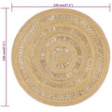  Ručno rađeni pleteni tepih od jute 120 cm | shoptok.hr