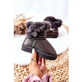Boto Fleece-lined Snow Boots Grey Bessie | ePonuda.com