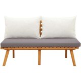  Klop z blazinami 115 cm trden akacijev les | Shoptok.si