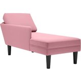  Počivaljka od baršun s jastukom i rukonaslonom ružičasta | shoptok.hr
