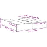  Okvir kreveta za pohranu Sonoma hrast 180x200 cm | shoptok.hr