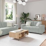  Set sofe 3 pcs Svijetlo siva 221 x 80 x 80 cm Baršun | shoptok.hr
