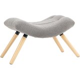 HOMCOM sedežni tabure poliester, pena 67D x 45Š x 38V cm svetlo sivo, (5000235446) | Shoptok.si