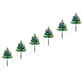 vidaXL božićna drvca za stazu 6 kom sa šarenim LED žaruljama 45 cm PVC Cijene