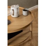 Actona Okrogla mizica v hrastovem dekorju v naravni barvi ø 80 cm Banbury – | Shoptok.si