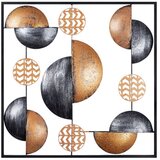 Wallity Zidna dekoracija Metal Art My World, 55x55x5 cm, Šarena Cene