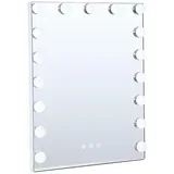 LED prigušiva make-up ogledalo HOLLYWOOD LED/15W/230V 55x70 cm bela