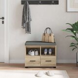  Klupa za hodnik s jastukom Sonoma hrast 60 x 38 x 46 cm | shoptok.hr
