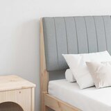 vidaXL Tapecirani uzglavlje Svijetlo siva 135 cm Čvrsto borovo drvo Cijene