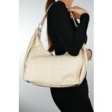 LuviShoes LAY Women's Cream Shoulder Bag cene