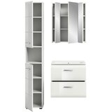 MID.YOU Kopalnica Z Umivalnikom Ice, Bela Visok Sijaj, 3-Delna | Shoptok.si