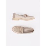 GOODIN Light beige loafers with leather insole | shoptok.hr