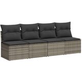 vidaXL 10-dijelni set vrtnih sofa od poliratana s jastucima sivi | shoptok.hr