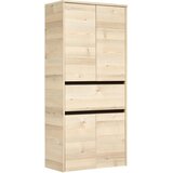 XORA Visok/zidni kupaonski ormarić u dekoru bora u prirodnoj boji 146x67 cm Quickset 393 – Cijene