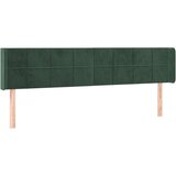  Uzglavlje tamnozeleno 163x16x78/88 cm baršunasto | shoptok.hr