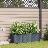  Vrtna saksija 3 pcs Svijetlo siva 120 x 40 x 37,5 cm Plastika | shoptok.hr