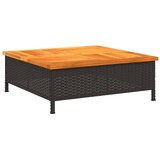  Pokrov za bazu suncobrana crni 70x70x25 cm poliratan i bagrem | Eponuda.com