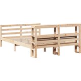  Okvir za krevet s uzglavljem 140x200 cm od masivne borovine | shoptok.hr