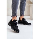 Zazoo 2959 Suede Oxfords Lace Up Flat Heel Black | shoptok.hr