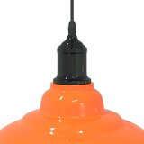 vidaXL obesek svetilka nastavljiva po višini E27 sijajna oranžna Ø31cm | Shoptok.si