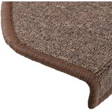  Prostirke za stepenice 15 kom 65x24x4 cm boje kave, poluokrugle, velike | shoptok.hr