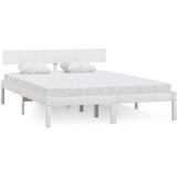 The Living Store Posteljni okvir bel iz trdne borovine 160x200 cm - Posteljni Okvir, (21524097) | Shoptok.si
