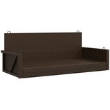  Klupa za ljuljanje smeđa 119 x 56 x 48 cm od poliratana | shoptok.hr