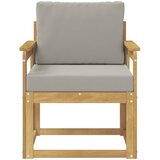 2 Komad Set vanjskih sofa Poliester Bijela i svijetlosiva | Shoptok.si