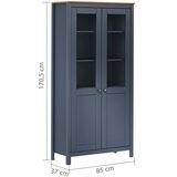  Visoka komoda Hill siva 85 x 37 x 170,5 cm od masivne borovine | shoptok.hr