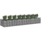  Gabionski uzdignuti krevet 3 pcs Srebrna | shoptok.hr