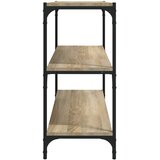 TV ormarić boja hrasta 80x33x70,5 cm konstruirano drvo i čelik | shoptok.hr
