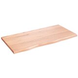  Polica svjetlosmeđa 80x40x2 cm od obrađene hrastovine | shoptok.hr