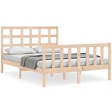  Kreveta s uzglavljem 120 x 200 cm od masivnog drva | shoptok.hr
