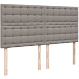  Krevet s oprugama i madracem smeđesivi 200x200 cm od tkanine | shoptok.hr