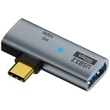 INF 2-v-1 večnamenski adapter USB-C: Sočasno polnjenje USB in 100 W PD, (5000291427) | Shoptok.si