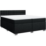  Krevet s oprugama i madracem crni 200x200 cm od tkanine | shoptok.hr