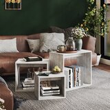  Uklapajući stolići 3 kom siva boja betona od iverice | Eponuda.com