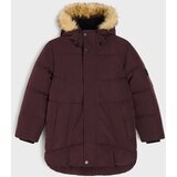 Sinsay Prošivena jakna s kapuljačom s krznom | shoptok.hr