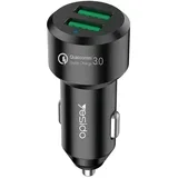 brzi punjač za automobil sa dva usb porta - qc 3.0 12v/24v