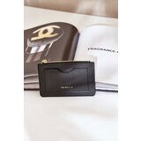  Card Holder Women's Wallet With Keychain Black Therinore Cijene