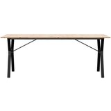  Blagovaonski stol Y-oblika 200x100x75 cm od borovine i čelik | shoptok.hr