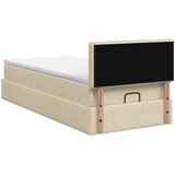  od pjene s madracem i LED-om Krem 100 x 200 cm Tkanina | shoptok.hr